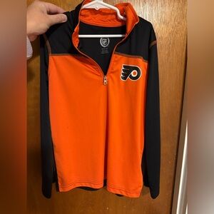 NHL Philadelphia Flyers Orange and Black Kids Shirt